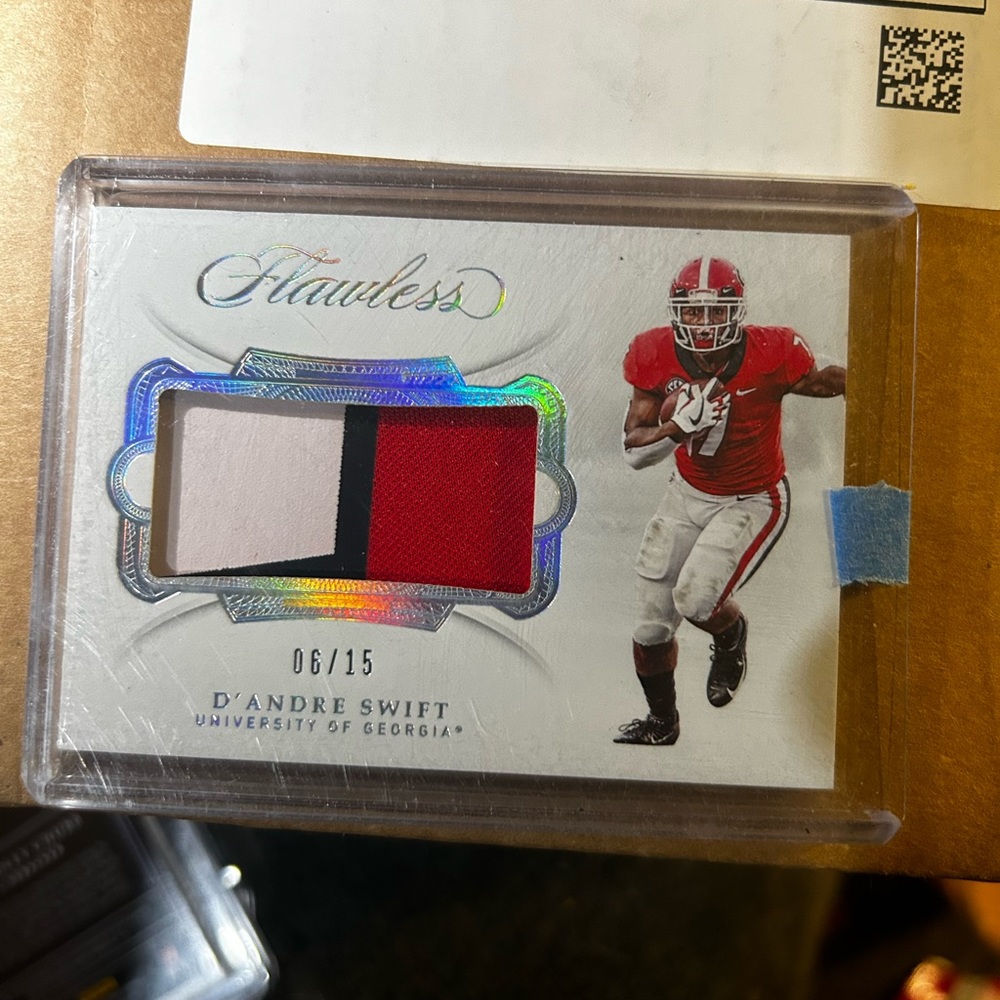 Patch Flawless, Silver D’andre Swift 06/15 Three … - image 3
